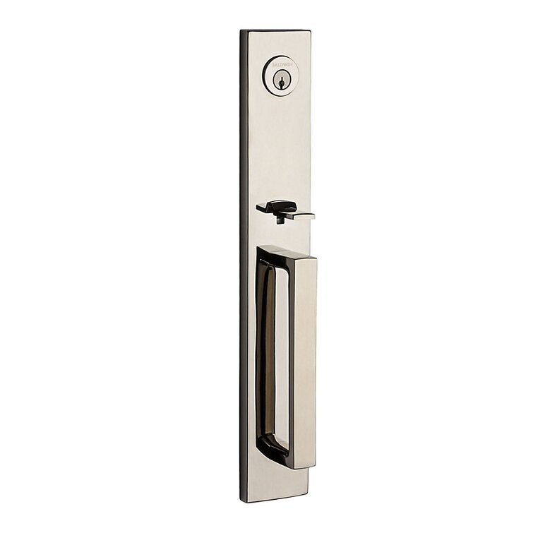 Baldwin Santa Cruz Handleset with Single Cylinder Deadbolt and